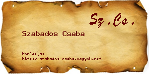 Szabados Csaba névjegykártya